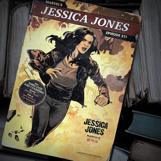 Bonus points for putting this one among an actual pile of books.